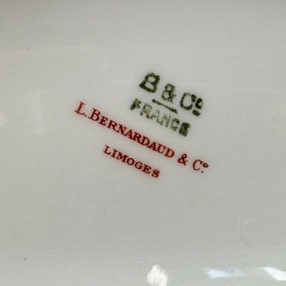 B & Co France (L.Bernardaud & Co Limoges) 9.5" Relish Dish - Pattern: BER130 - Picture 4 of 9